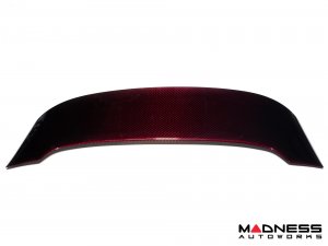 FIAT 500 Roof Spoiler - Carbon Fiber - ABARTH Style - Red Candy